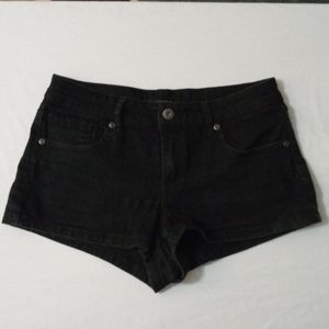 Black Jean Shorts